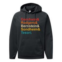 Gershwin& Rodgers& Bernstein& Sondheim& Tesori Retro Performance Fleece Hoodie