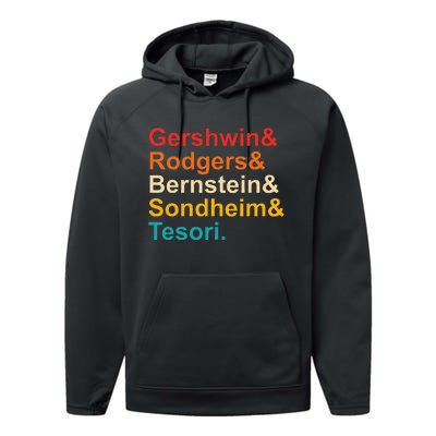 Gershwin& Rodgers& Bernstein& Sondheim& Tesori Retro Performance Fleece Hoodie