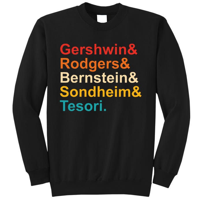 Gershwin& Rodgers& Bernstein& Sondheim& Tesori Retro Sweatshirt