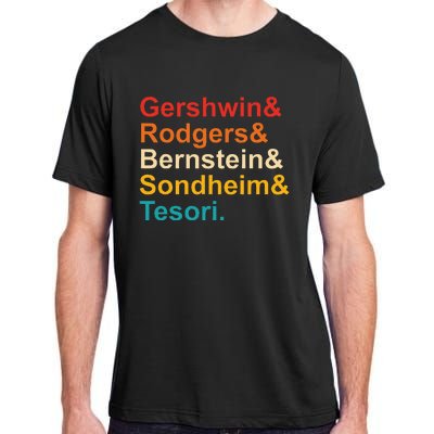 Gershwin& Rodgers& Bernstein& Sondheim& Tesori Retro Adult ChromaSoft Performance T-Shirt