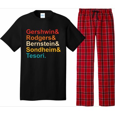 Gershwin& Rodgers& Bernstein& Sondheim& Tesori Retro Pajama Set