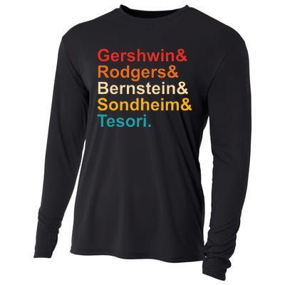 Gershwin& Rodgers& Bernstein& Sondheim& Tesori Retro Cooling Performance Long Sleeve Crew