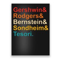 Gershwin& Rodgers& Bernstein& Sondheim& Tesori Retro Poster