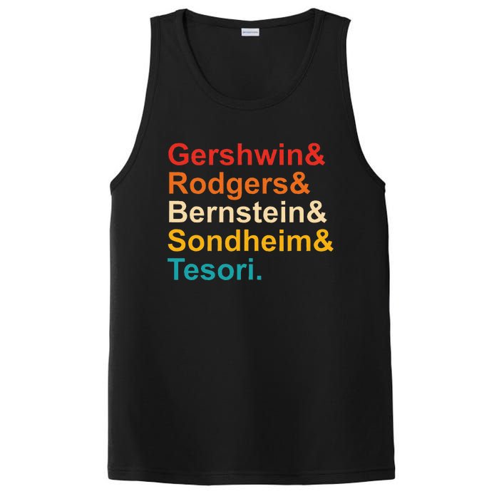 Gershwin& Rodgers& Bernstein& Sondheim& Tesori Retro PosiCharge Competitor Tank