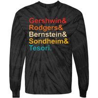 Gershwin& Rodgers& Bernstein& Sondheim& Tesori Retro Tie-Dye Long Sleeve Shirt