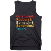 Gershwin& Rodgers& Bernstein& Sondheim& Tesori Retro Tank Top