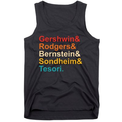 Gershwin& Rodgers& Bernstein& Sondheim& Tesori Retro Tank Top