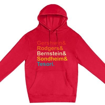 Gershwin& Rodgers& Bernstein& Sondheim& Tesori Retro Premium Pullover Hoodie