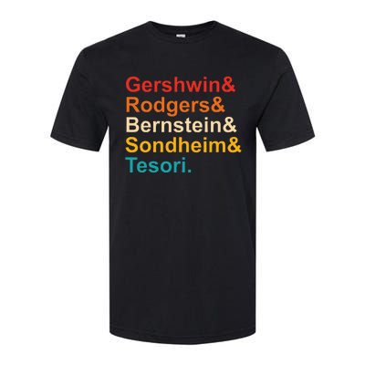 Gershwin& Rodgers& Bernstein& Sondheim& Tesori Retro Softstyle CVC T-Shirt