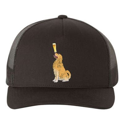 Golden Retriever Beer Lovers Craft Beer Yupoong Adult 5-Panel Trucker Hat