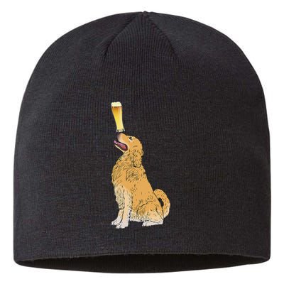 Golden Retriever Beer Lovers Craft Beer Sustainable Beanie