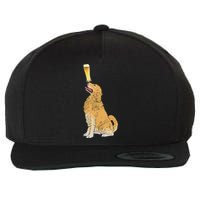 Golden Retriever Beer Lovers Craft Beer Wool Snapback Cap