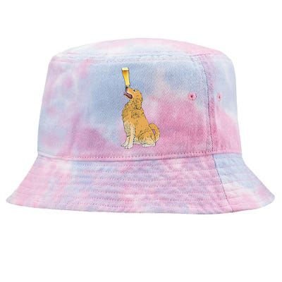 Golden Retriever Beer Lovers Craft Beer Tie-Dyed Bucket Hat