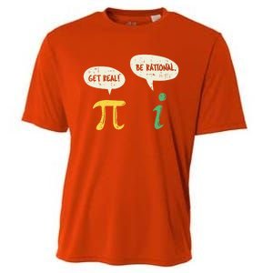 Get Real Be Rational Gift Pi Day I Imaginary Number Gift Cooling Performance Crew T-Shirt