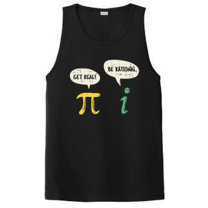 Get Real Be Rational Gift Pi Day I Imaginary Number Gift PosiCharge Competitor Tank