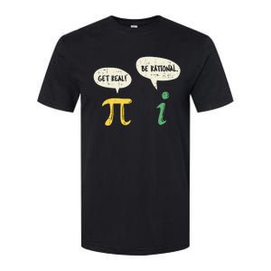 Get Real Be Rational Gift Pi Day I Imaginary Number Gift Softstyle CVC T-Shirt