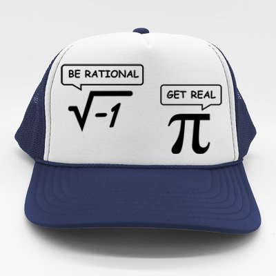 Get Real Be Rational Funny Math Jokes Gift Trucker Hat