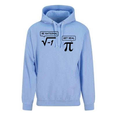 Get Real Be Rational Funny Math Jokes Gift Unisex Surf Hoodie