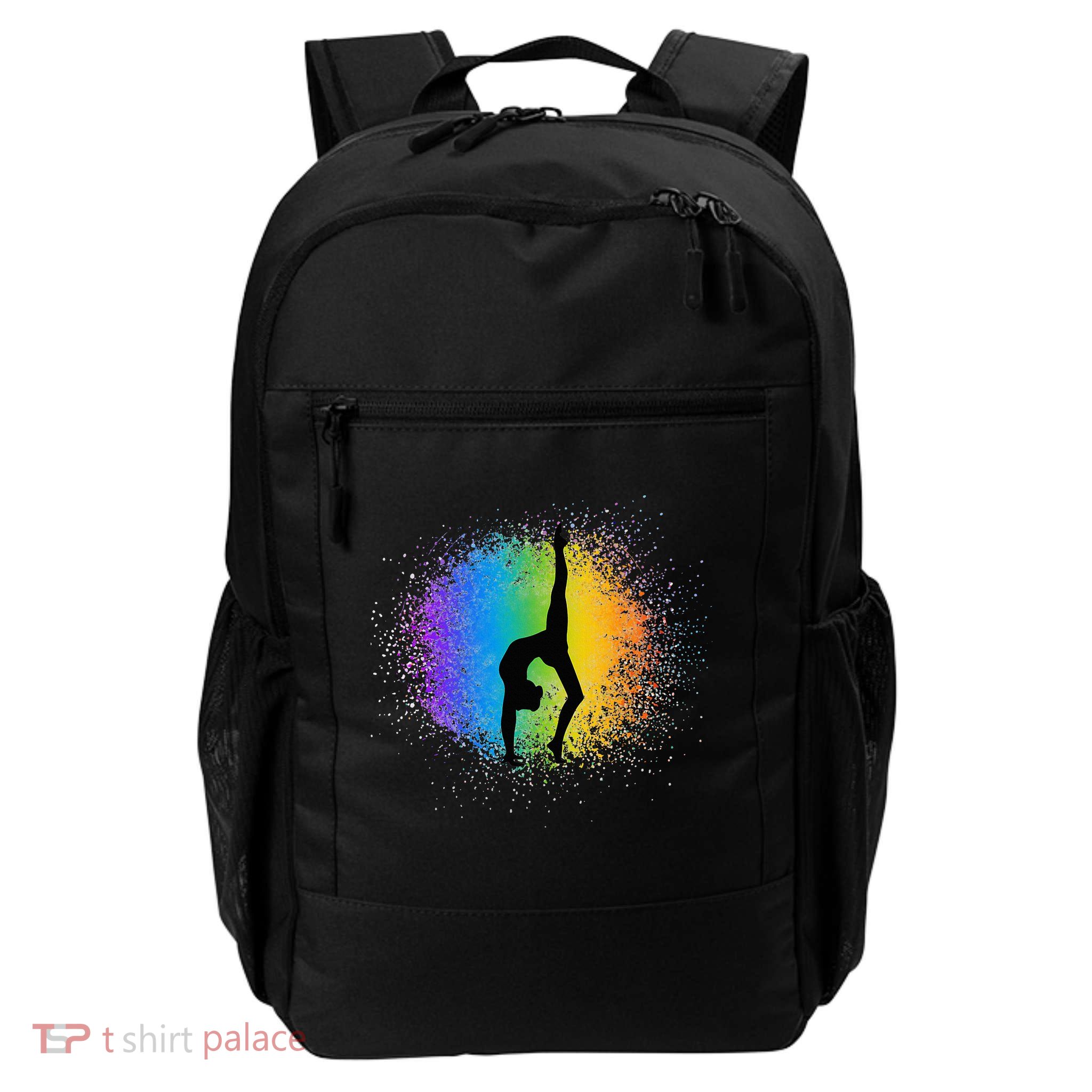 Gymnastics Rainbow Colors Acrobatic Acro Gymnast Daily Commute Backpack