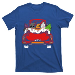 Gnome Riding Car Lazy Halloween Costume Ghost Witch Mummy Gift T-Shirt