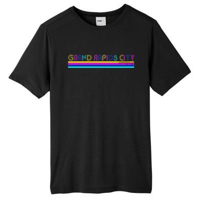 Grand Rapids City Michigan Retro Logo Tall Fusion ChromaSoft Performance T-Shirt