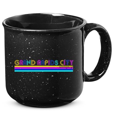 Grand Rapids City Michigan Retro Logo 15oz Campfire Ceramic Mug
