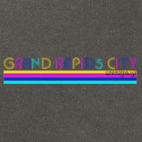 Grand Rapids City Michigan Retro Logo Cotton Canvas Backpack