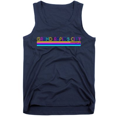 Grand Rapids City Michigan Retro Logo Tank Top