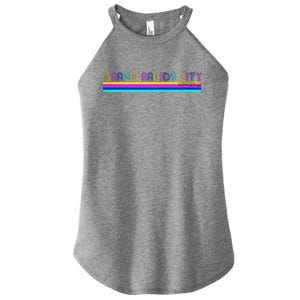 Grand Rapids City Michigan Retro Logo Women's Perfect Tri Rocker Tank