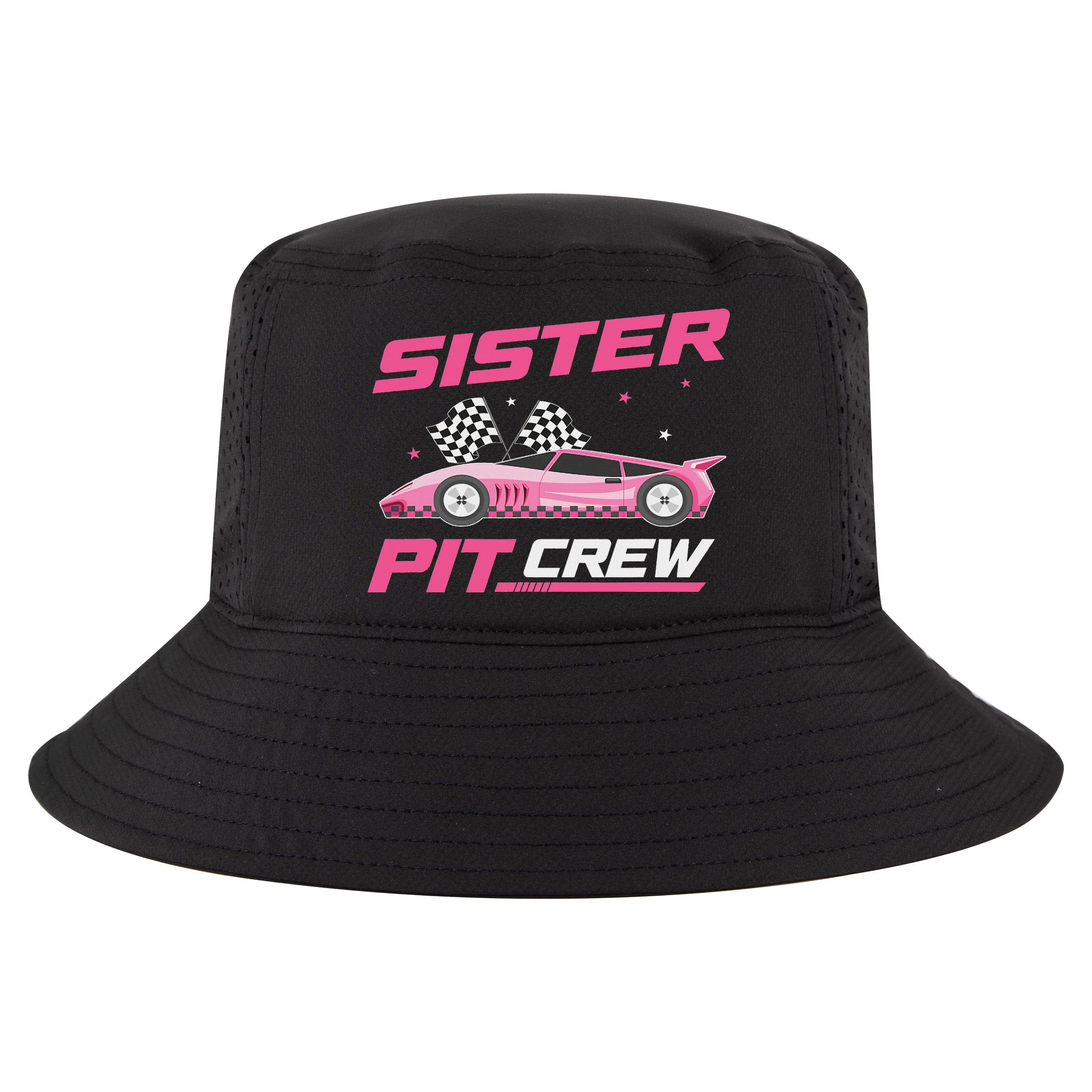 Girl Race Car Birthday Decorations Racing Sister Pit Crew Cool Comfort Performance Bucket Hat