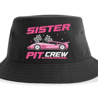 Girl Race Car Birthday Decorations Racing Sister Pit Crew Sustainable Bucket Hat