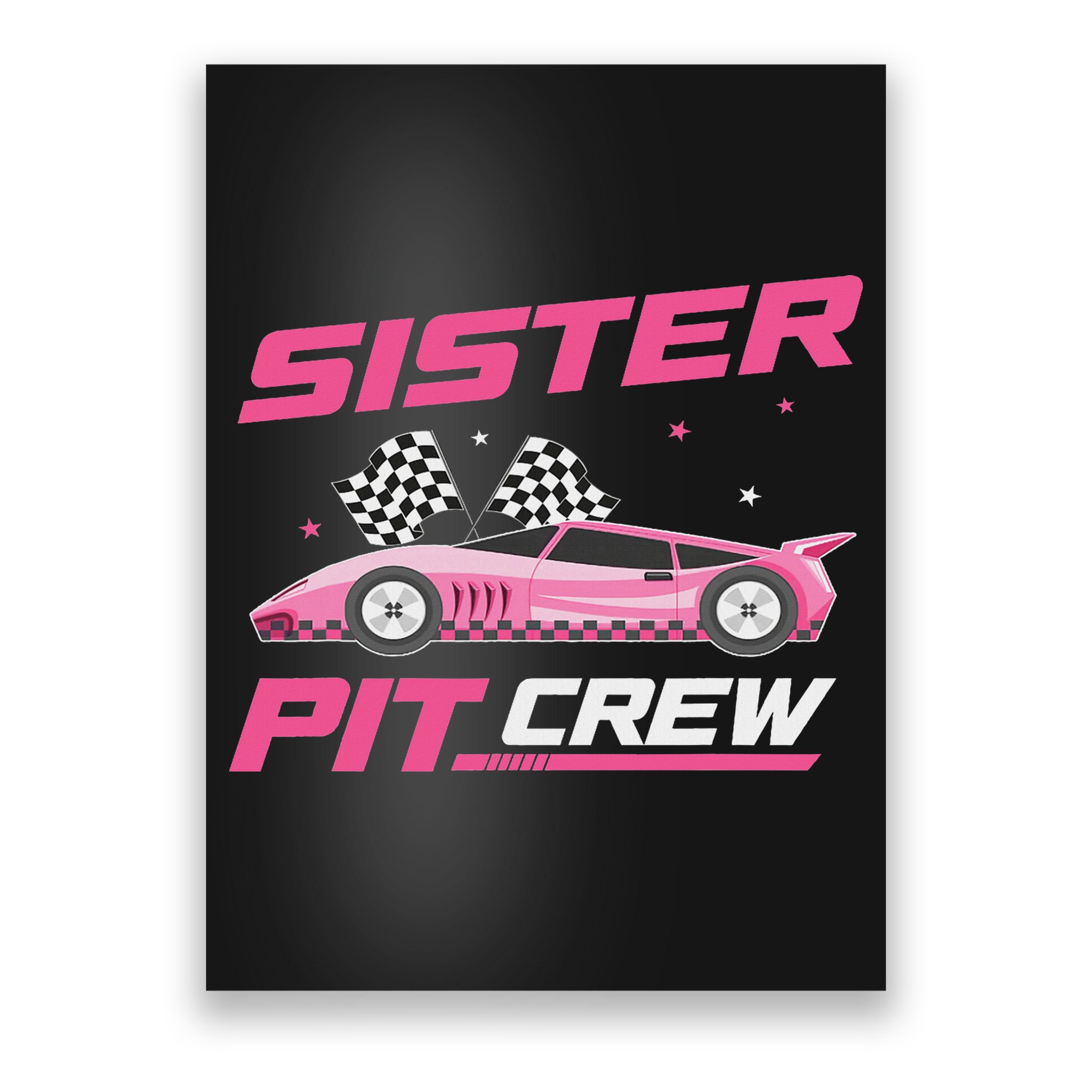Girl Race Car Birthday Decorations Racing Sister Pit Crew Poster