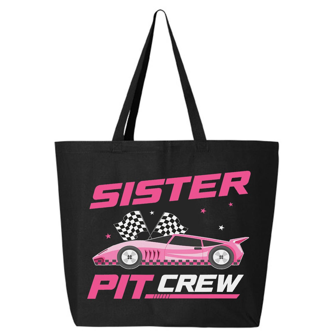 Girl Race Car Birthday Decorations Racing Sister Pit Crew 25L Jumbo Tote