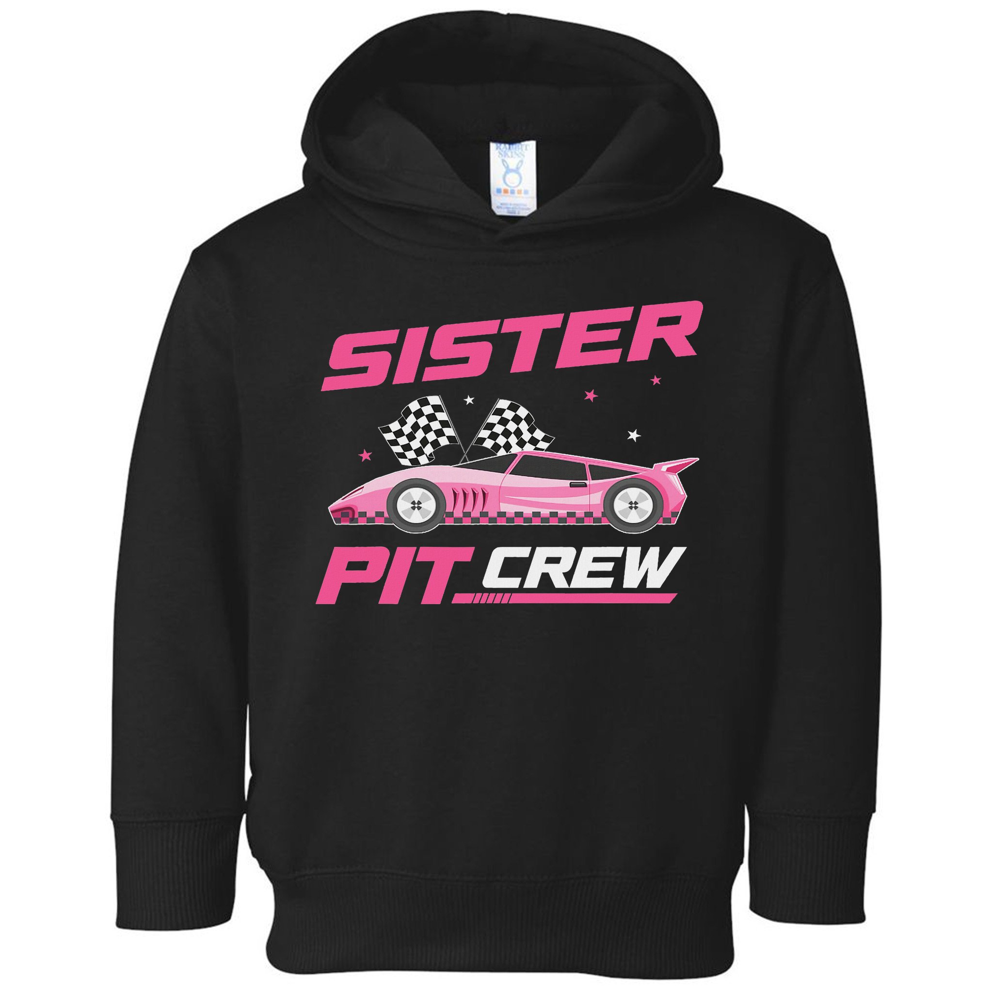 Girl Race Car Birthday Decorations Racing Sister Pit Crew Toddler Hoodie