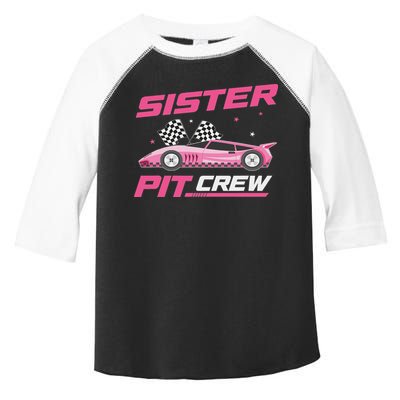 Girl Race Car Birthday Decorations Racing Sister Pit Crew Toddler Fine Jersey T-Shirt