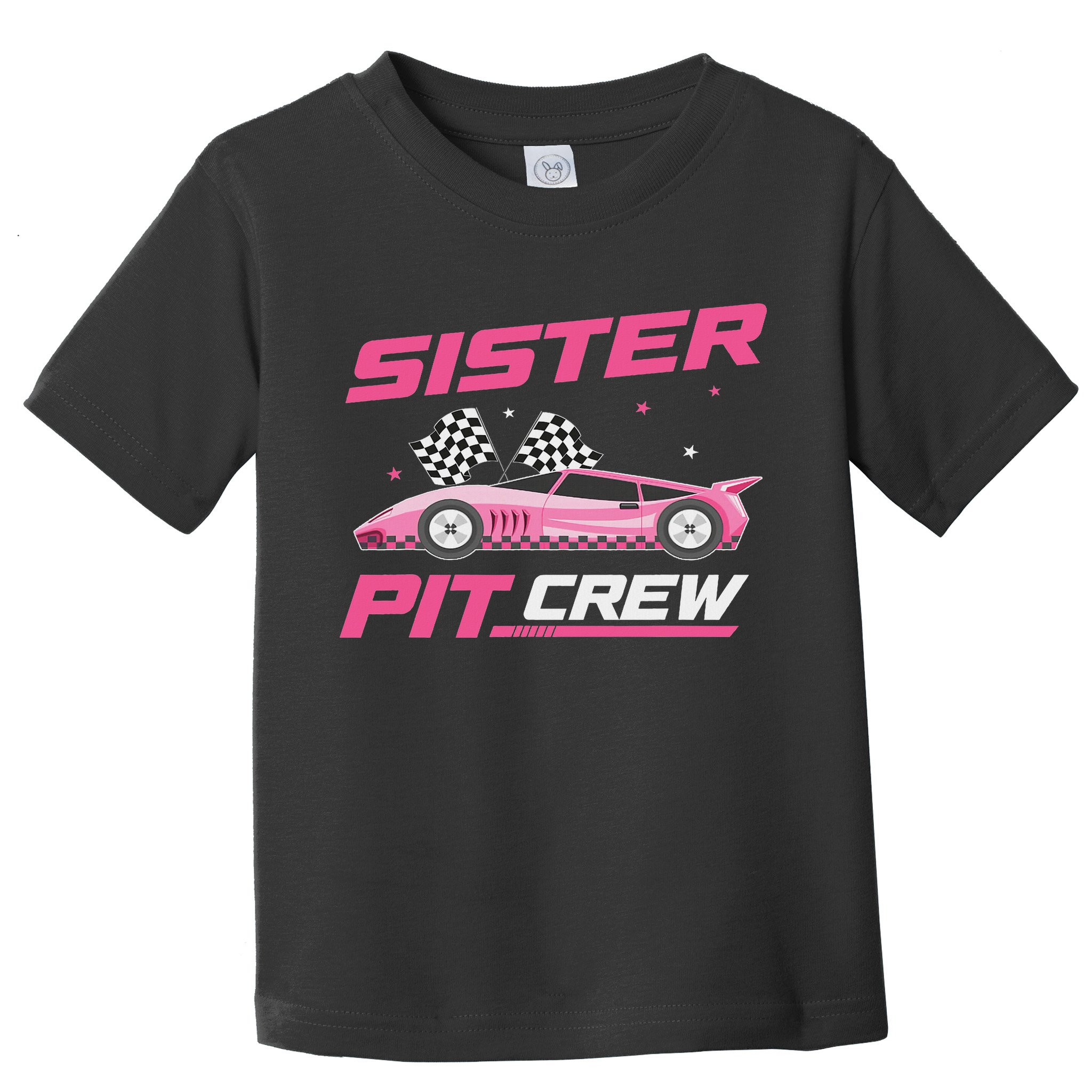 Girl Race Car Birthday Decorations Racing Sister Pit Crew Toddler T-Shirt