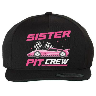Girl Race Car Birthday Decorations Racing Sister Pit Crew Wool Snapback Cap