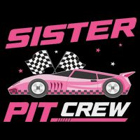 Girl Race Car Birthday Decorations Racing Sister Pit Crew Kids T-Shirt