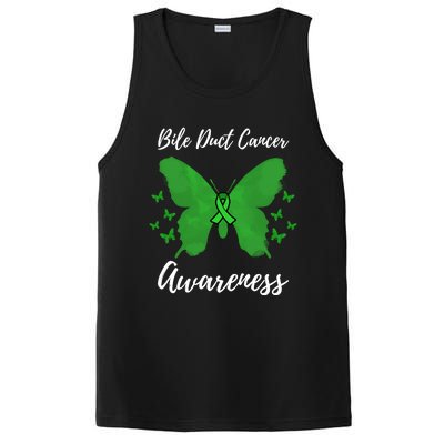 Green Ribbon Cholangiocarcinoma Bile Duct Cancer Awareness Meaningful Gift PosiCharge Competitor Tank