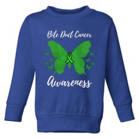 Green Ribbon Cholangiocarcinoma Bile Duct Cancer Awareness Meaningful Gift Toddler Sweatshirt