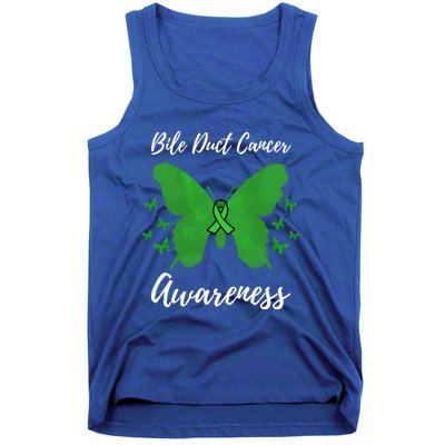 Green Ribbon Cholangiocarcinoma Bile Duct Cancer Awareness Meaningful Gift Tank Top