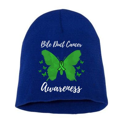 Green Ribbon Cholangiocarcinoma Bile Duct Cancer Awareness Meaningful Gift Short Acrylic Beanie