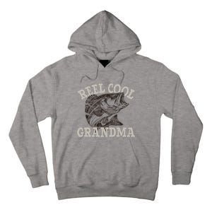 Grandma Reel Cool Funny Fishing Fish Bass Fly Fishing Tall Hoodie