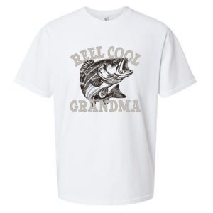 Grandma Reel Cool Funny Fishing Fish Bass Fly Fishing Sueded Cloud Jersey T-Shirt