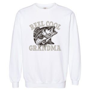 Grandma Reel Cool Funny Fishing Fish Bass Fly Fishing Garment-Dyed Sweatshirt