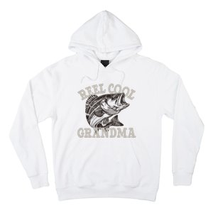 Grandma Reel Cool Funny Fishing Fish Bass Fly Fishing Hoodie