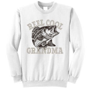 Grandma Reel Cool Funny Fishing Fish Bass Fly Fishing Sweatshirt