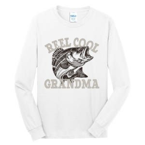 Grandma Reel Cool Funny Fishing Fish Bass Fly Fishing Tall Long Sleeve T-Shirt