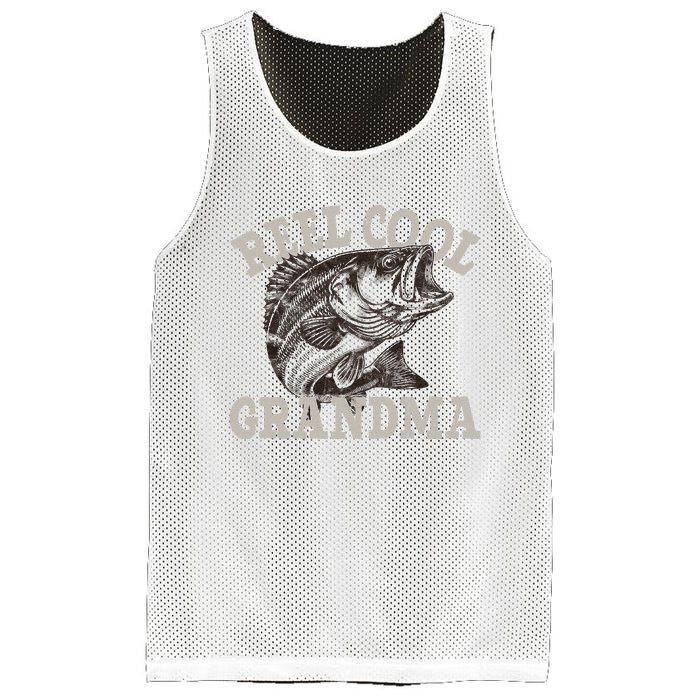 Grandma Reel Cool Funny Fishing Fish Bass Fly Fishing Mesh Reversible Basketball Jersey Tank