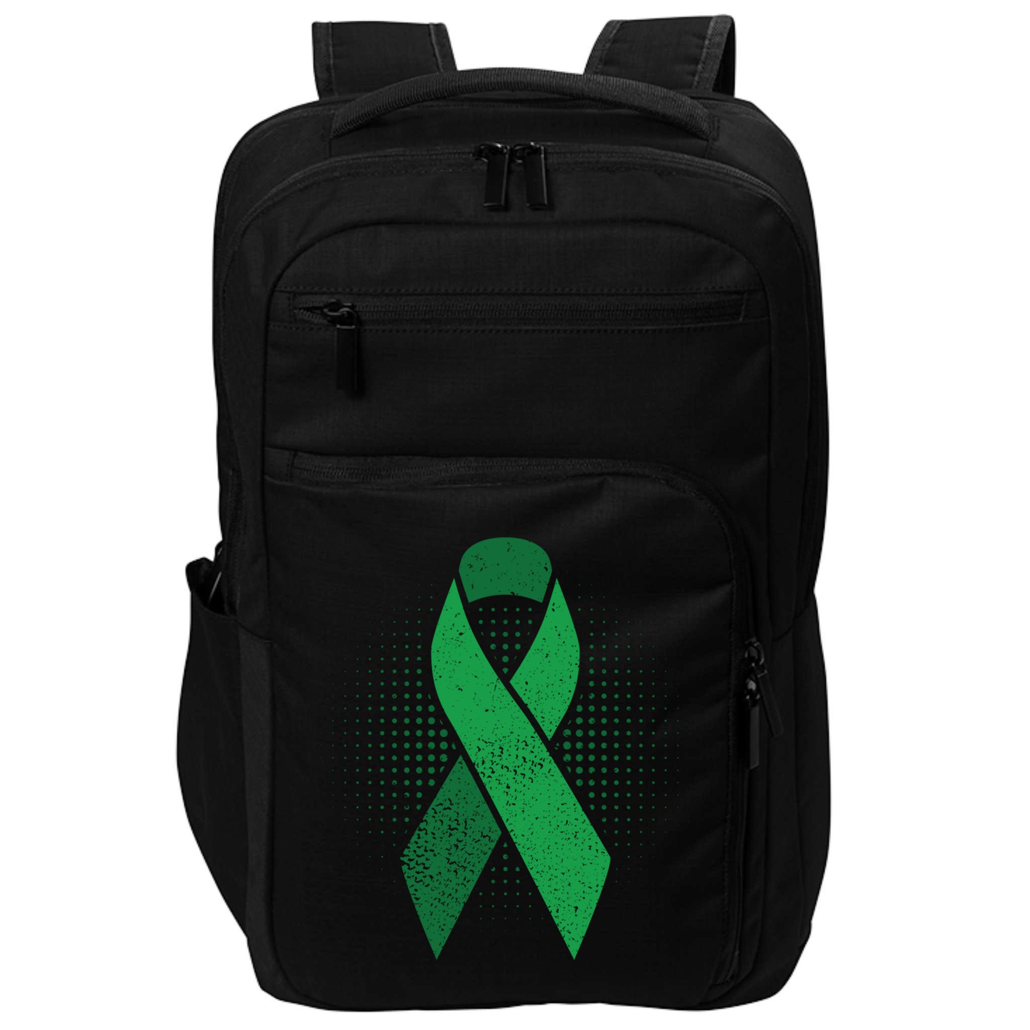 Green Ribbon Cool Gift Cerebral Palsy Awareness Funny Gift Impact Tech Backpack